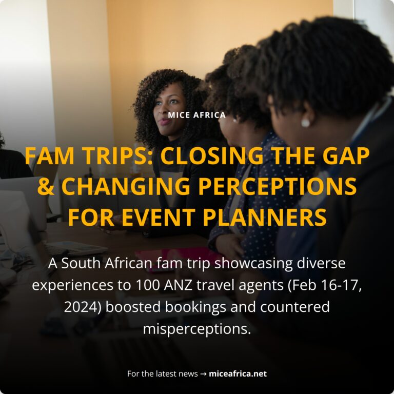 A South African fam trip showcasing diverse experiences to 100 ANZ travel agents (Feb 16-17, 2024) boosted bookings and countered misperceptions.